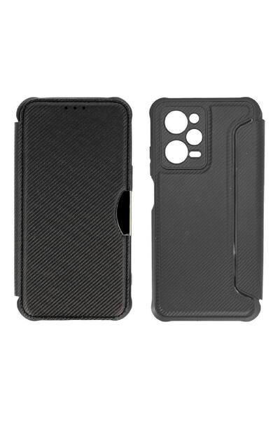 POWERTECH Razor Carbon Δερμάτινο Μαύρο Πίσω Κάλυμμα (Redmi Note 12 Pro / Poco...