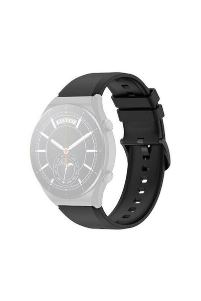 OEM Λουράκι Σιλικόνης Μαύρο (Galaxy Watch (46mm) / Gear S3 / Amazfit Stratos ...