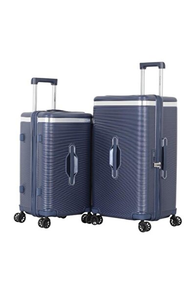 AVIATOR 2-Piece 28" & 24" Brand Travel Luggage - Shatter-Resistant Pc Materia...