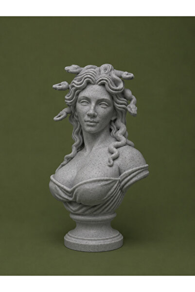 CharmFancy 1:12 Ölçek Medusa Heykeli Maket Ev Minyatür Tasarım İçin Diorama D...