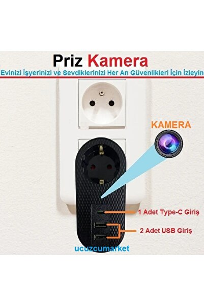 Kalite USB GİRİŞLİ PRİZ KAMERA