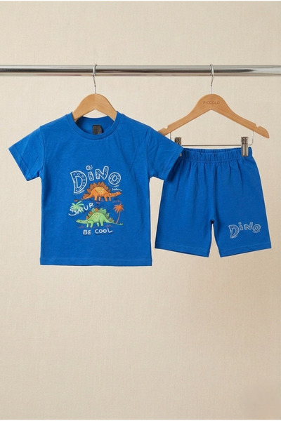 Yumak Bebek Ürünleri 100% cotton boys' two-piece shorts set - summer casual o...