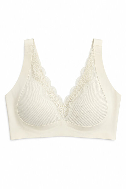 İpeksi Lace Detail Seamless Unpadded Ghost Bra # Izbırakmaz