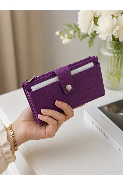 Polo Hmx Wallet with Phone Compartment (Purple)
