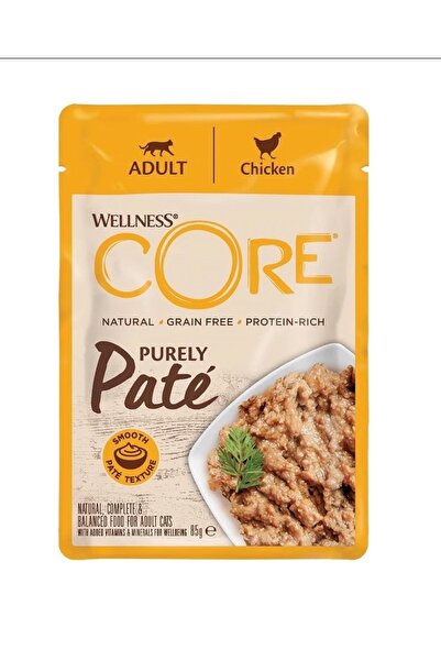 CORE كرتون ويلنس طعام رطب للقطط بنكهة الدجاج باتيه 85غ *8 اظرف