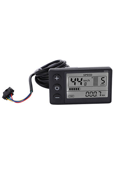 Choice A S866 Electric Display LCD Meter 24V 36V 48V Electric Scooter Control...