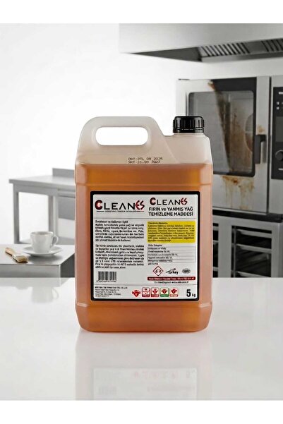 Cleanes Endüstriyel Fırın Ve Yanmış Yağ Sökücü Ağır Yağ Çözücü 5 Kg (Katranla...