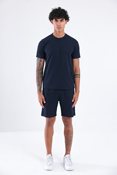 Rowinger Ανδρικό μπλουζάκι Oversize με λεπτομέρεια λογότυπου με υφή βάφλας κα...