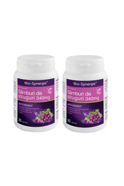 Bio Synergie Extract de Samburi de Struguri 340 mg, Bio-Synergie, 30 capsule ...