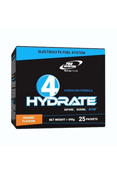 Pro Nutrition Băutură energizantă cu electroliți, 4 Hydrate, portocală, 25 pl...