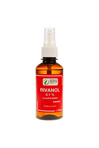 ADYA GREEN PHARMA Rivanol 0,1% cu pulverizator Adya Green Pharma, 200 ml