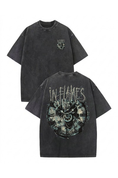 Touz Moda In Flames majica sa printom, unisex, oversize