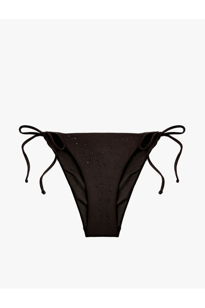 Koton Yanları İpli Taş Detaylı Bikini Altı