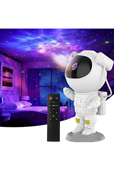Vivendo Proiector LED in forma de astronaut cu sunete si lumini, stickere aut...