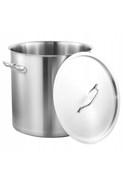 Kinghoff Oală gastronomică mare comercială din oțel inoxidabil, 40cm, 50L