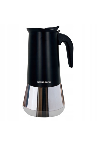 Klausberg Espressor KB-7847 din oțel, cu inducție și gaz, pentru 12 căni de c...