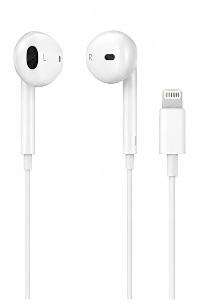 Rio İphone 7/8/X/Xr/XsMax/11/12/13/14 Pro Max Uyumlu Mikrofonlu Beyaz Kablolu...
