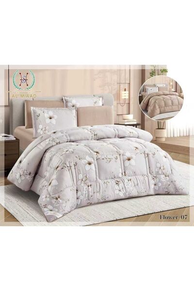 ALMIAAD Double Quilted Double-Sided Puffy Quilt - Soft Microfiber |   Nefren ...