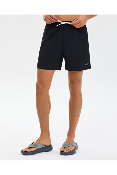 SKECHERS M 5 Inch Swimshort Erkek Siyah Deniz Şortu S211654-3817