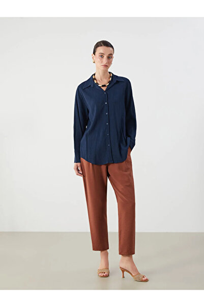 LC Waikiki Orange Elastic Waist Carrot Cut Women's Trousers