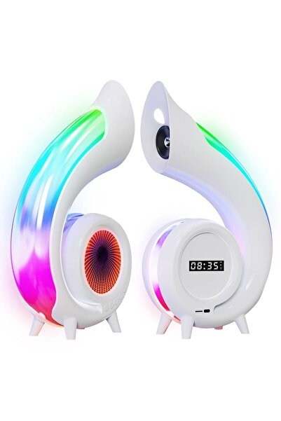 Vivendo Boxa Bluetooth multifunctionala 6-în-1 cu lumini RGB dinamice