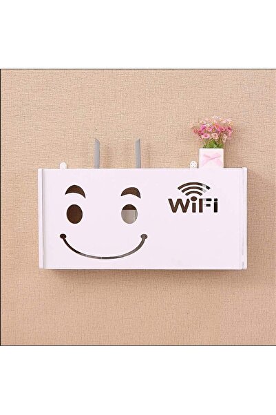 Vivendo Suport router wireless pentru mascare fire si echipament WIFI, alb