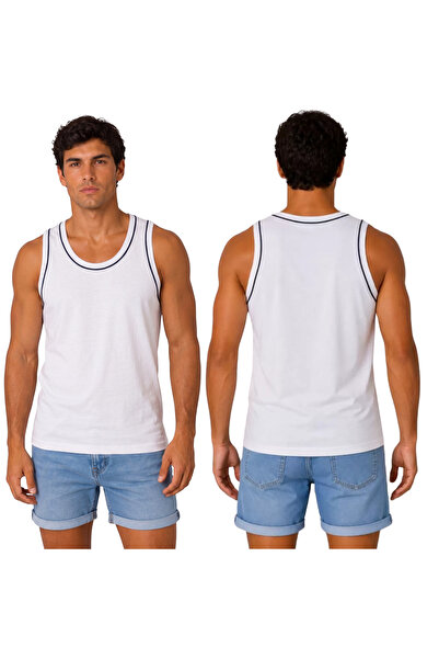 Barinoska Men's Sleeveless Sports Athlete Set Package Summer Single Jersey Co...
