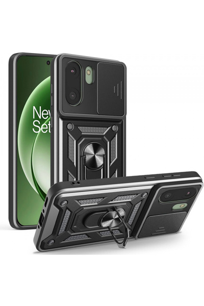 Techsuit Husa за OnePlus 15r, технически костюм, предпазител за камера, черен