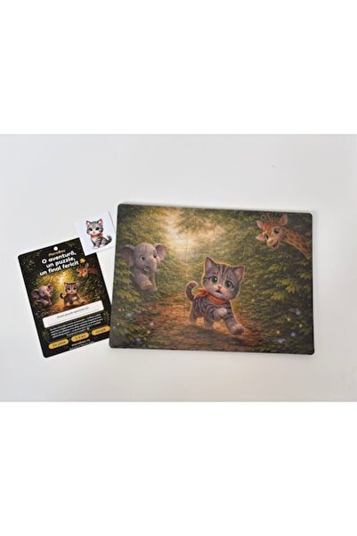 Mara Box Puzzle premium pentru copii MaraBox, Aventura Marei in Jungla, 24 pi...