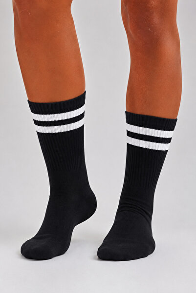 Katia&Bony Towel Sole Striped Men's Socks Black