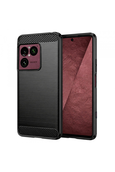 Techsuit Θήκη για Sony Xperia 1 VIII, Techsuit, Ανθρακονήματα, Μαύρο