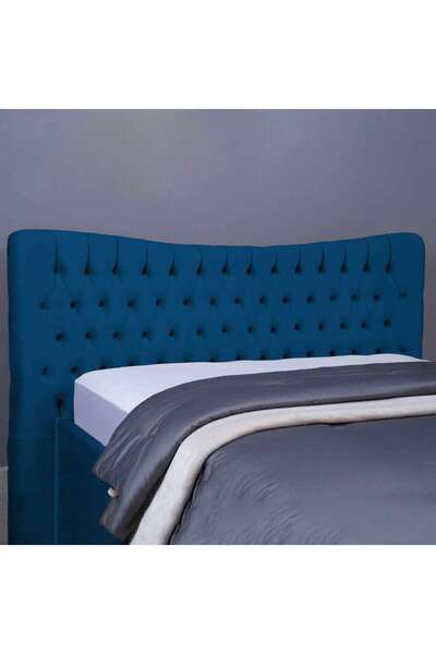PAN HOME MARS HEADBOARD VELVET BLUE L-200 : H-125 CM