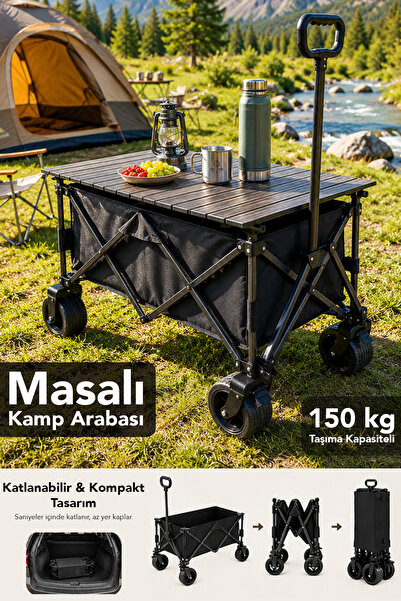 Fischer Katlanabilir Masalı Kamp Seti - Portatif Taşınabilir Piknik Bahçe Vag...