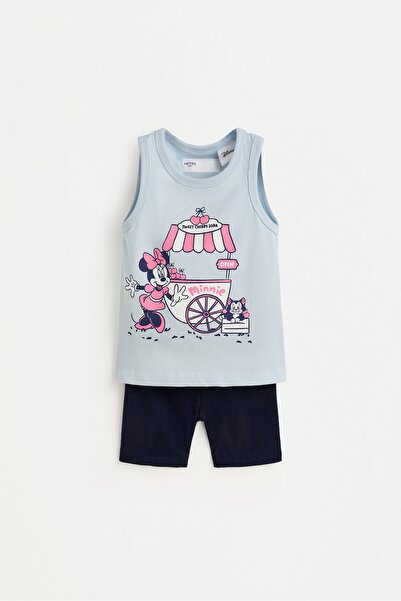LEFTIES Minnie Mouse ©Disney askılı t-shirt ve bisikletçi taytı takımı