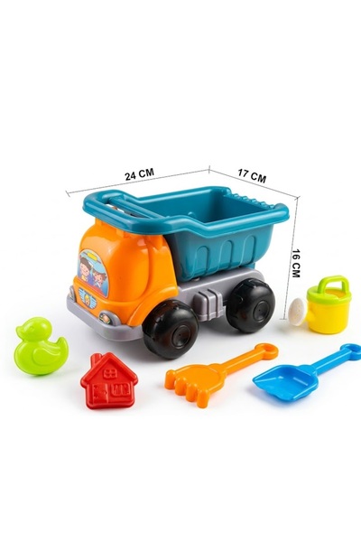 iTajir Colorful Sand Truck Toy for Kids - Beach and Summer Play Set with 24cm...