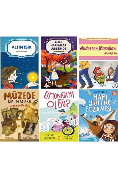 Timaş Çocuk İLOKUL 1.2.3 SINIF 6 KİTAP OKUMA SETİ Müzede Bir Macera, Limonata...