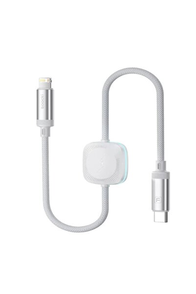 Toocki 2in1 Type-C to Lightning iphone Şarj Kablosu ve Manyetik Watch 1/2/3/4...