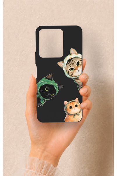 Vip Case Vivo Y35 Compatible Cat Team Patterned Silicone Case