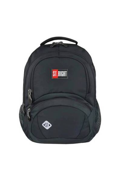 St.Majewski Ghiozdan cu 4 compartimente, St Majewski, St. Right St. Black, 42 cm