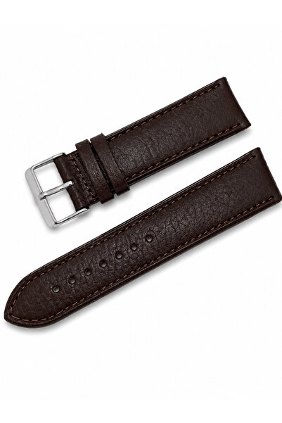 Leather Class Özel Üretim Floater Kahverengi Deri Saat Kayışı | 12-26 mm | Go...