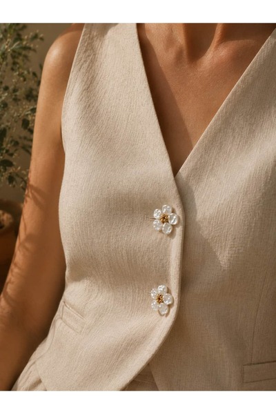 Meiloras Julie Flower Düğme Aksesuarı/ Button Cover - Tek Adet / Single