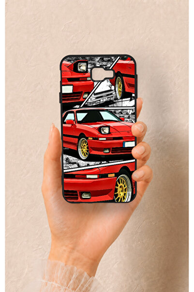Vip Case Samsung J7 Prime Uyumlu Kırmızı Supra Desenli Silikon Kılıf