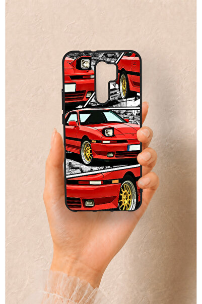 Vip Case Redmi 9 Uyumlu Kırmızı Supra Desenli Silikon Kılıf