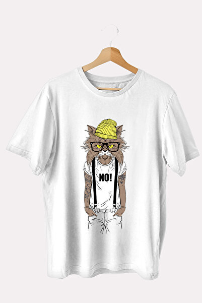 iLovePrints Μπλούζα Animal Γάτα Άνθρωπος
