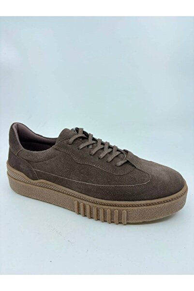 Papuccu Brown Suede Men's Leather Shoes