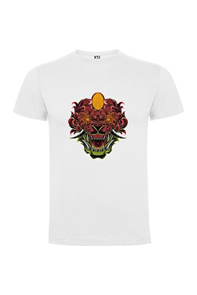 iLovePrints Fierce Sun Lion Illustration Tshirt