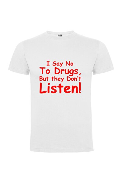 iLovePrints Silent Refusal: No Drugs Tshirt