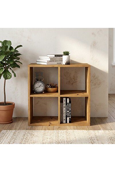 RENAZZO Atlantik Çam Rengi Küçük Kitaplık Raf MDF