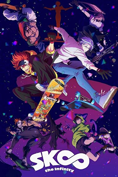 ESSESORIES ملصق جداري للفن الأنيمي SK8 the Infinity، ديكور غرفة ذاتي اللصق