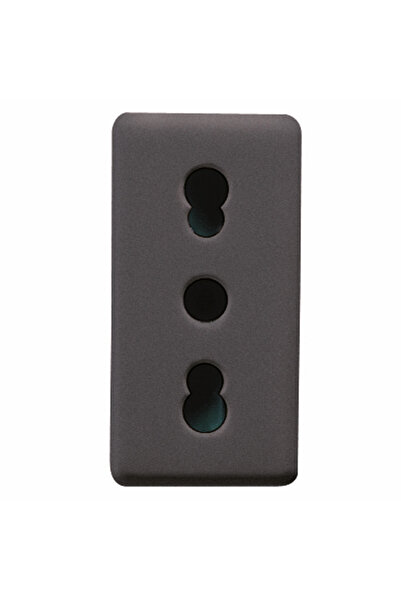 Gewiss Priza modulara standard 16A, 2P+E, GW21203, negru, 1 modul, 1 buc